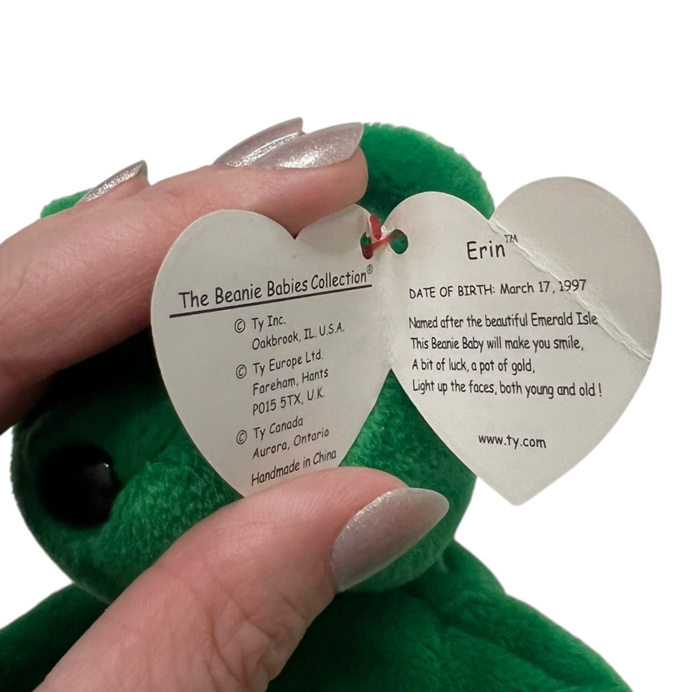 Vintage Ty Beanie Baby named Erin - Picture 4 of 6